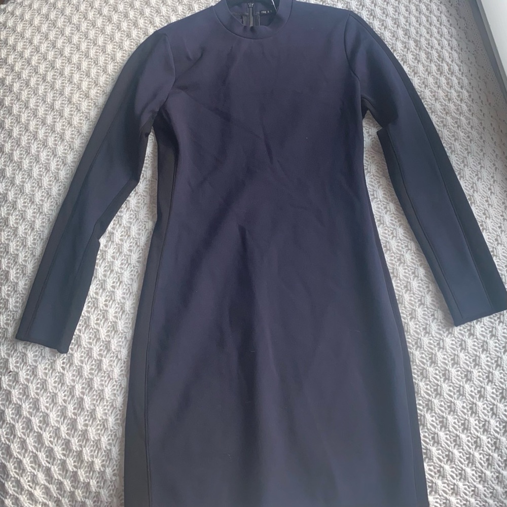 Rag & Bone Jean Navy and Black Long Sleeve Cocktail Dress